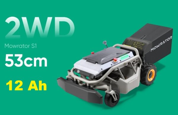 Mowrator S1-2WD-12Ah tagliaerba radiocomandato a batteria con raccolta